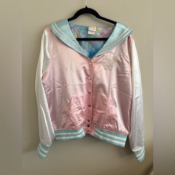 Hot Topic Jackets & Blazers - Pink Satin Sailor Moon Jacket